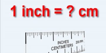 1 inch bằng bao nhiêu cm